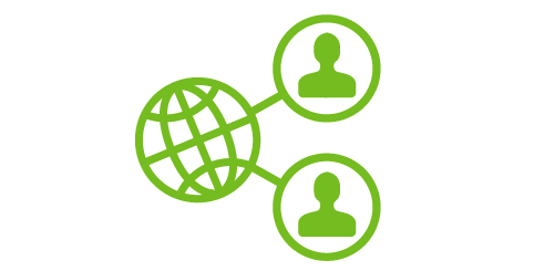 Icon_International Cooperation Symbolic representation in the form of an icon